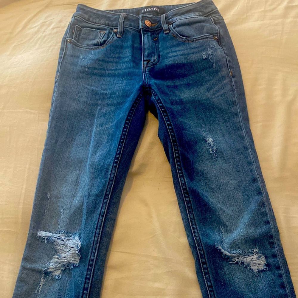 Vigoss Jagger Skinny Classic Fit Jeans. Size 24. Light Distressing.